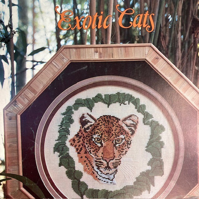 Exotic Cats Panther Leopard and more Pegasus Counted Cross stitch booklet #184