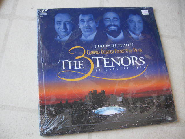THE 3 TENORS "In Concert 1994" NEW/SEALED LASER DISC CARRERAS PAVAROTTI DOMINGO
