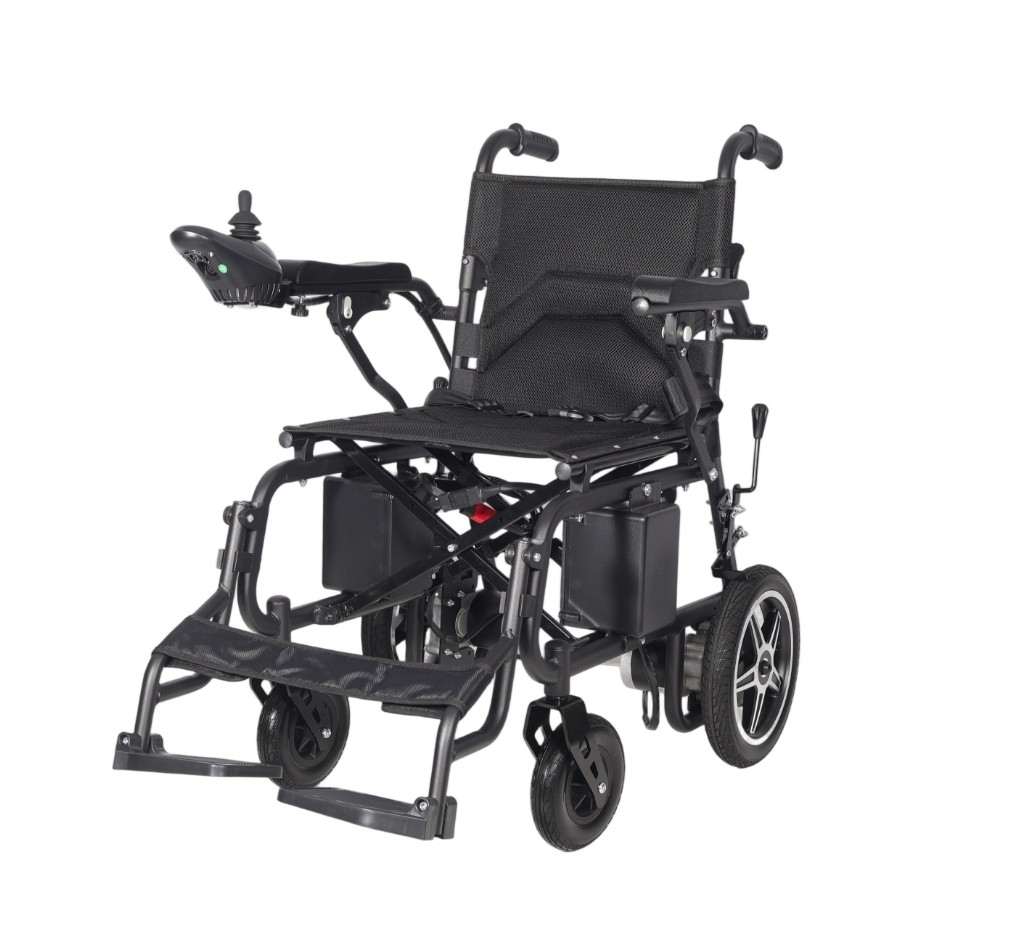 Electric Foldable Lightweight Portable Powerchair Travel Wheelchair 2*180W Motor