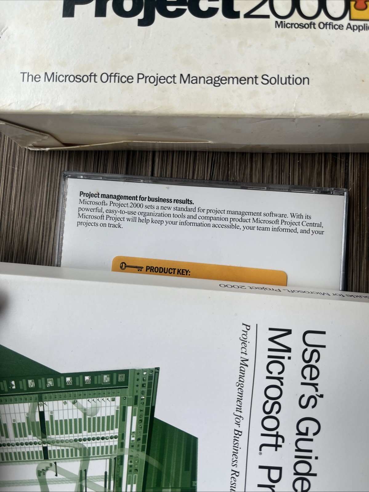 Vintage Microsoft Project 2000 SR-1 With Product CD Key