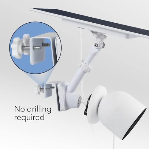 Gutter Mount for Google Nest Cam (Battery) for Nest Cam Battery & Solar Panel