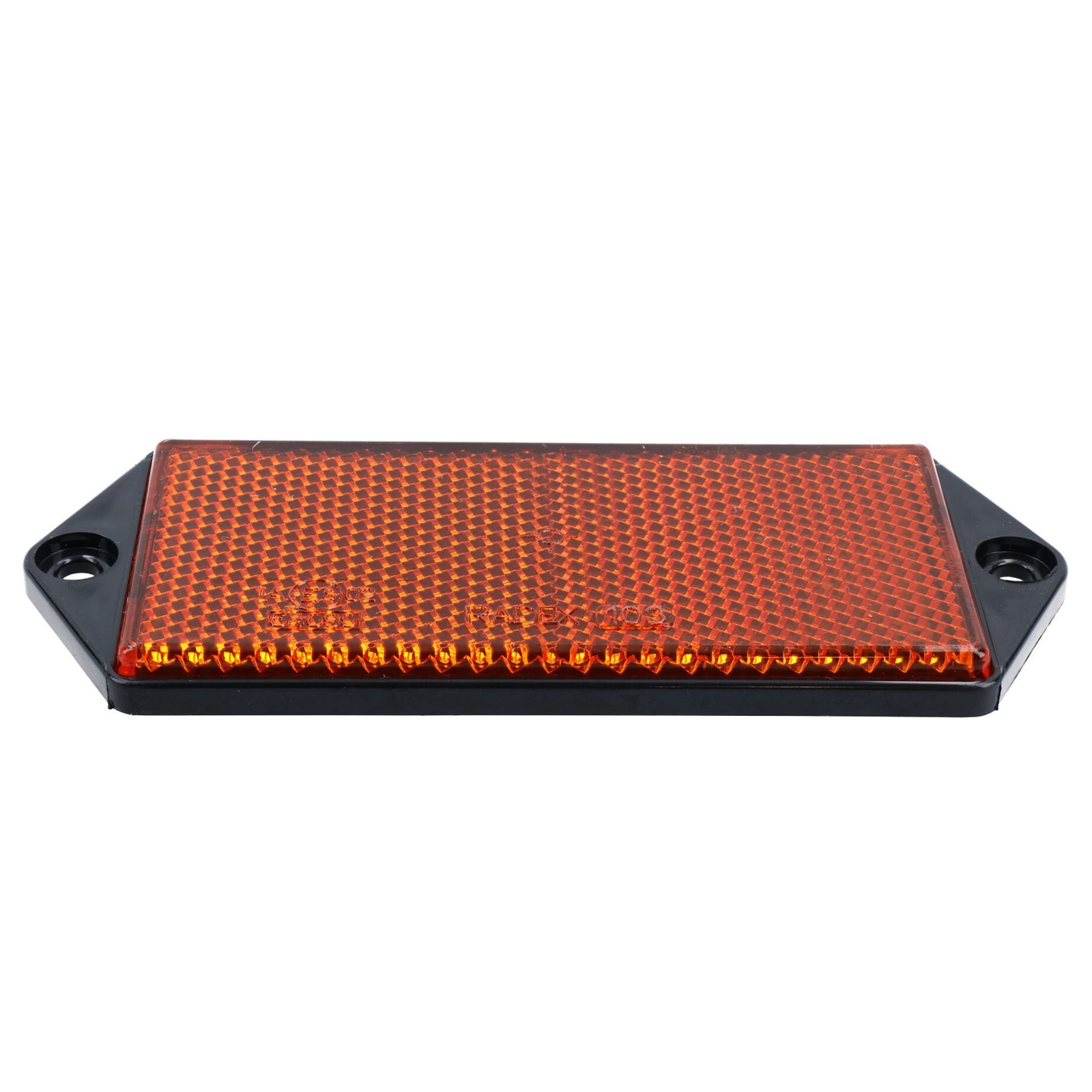 Amber Large Rectangular Side Reflector Pack of 4 Trailer Fence / Gate Post TR06