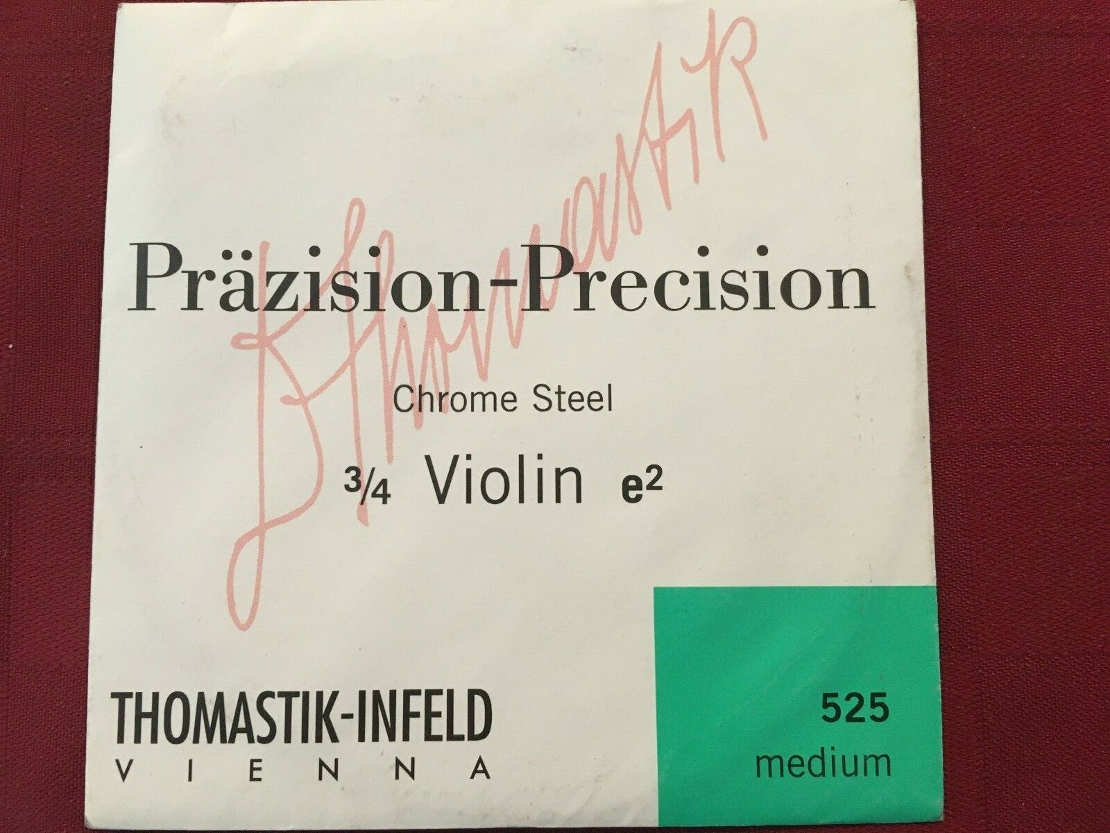THOMASTIK INFIELD PRAZISION PRECISION 3/4 VIOLIN E STRING, MEDIUM - 525  50ET