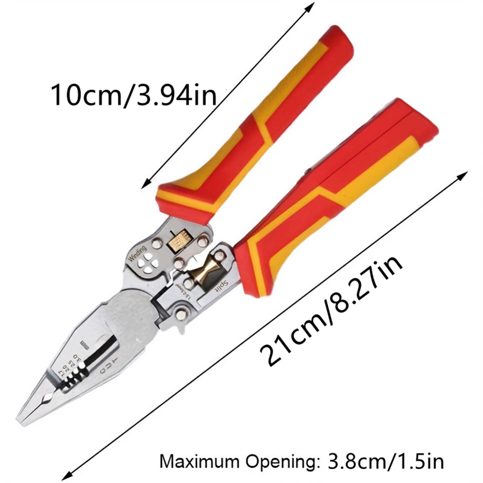 Multi Function Wire Stripper Tool with AC DC Voltage Tester and Wire Twister