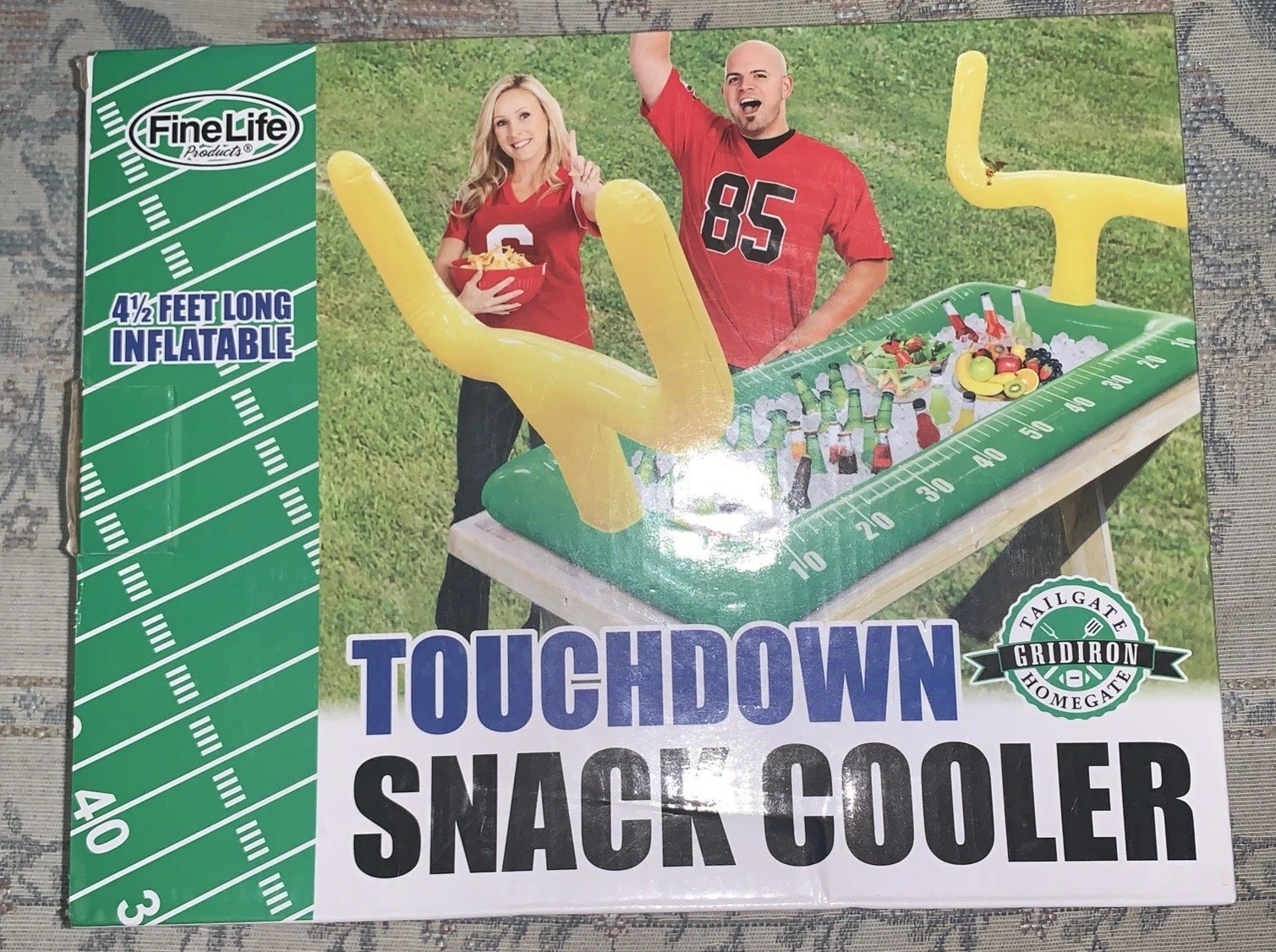 Inflatable COOLER Tailgate Party Touchdown Snack Super Bowl Football 4 1/2 Ft