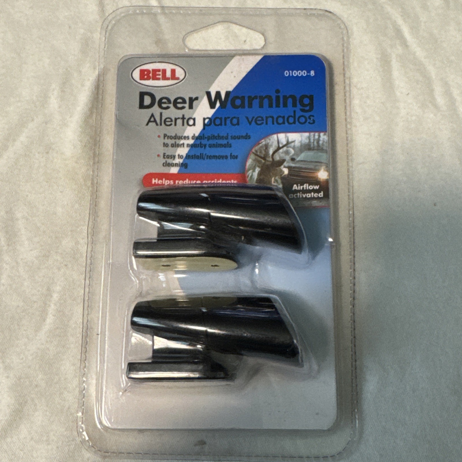 BELL Automobile Airflow Activated Deer Warning Whistle 2-PK car truck safety