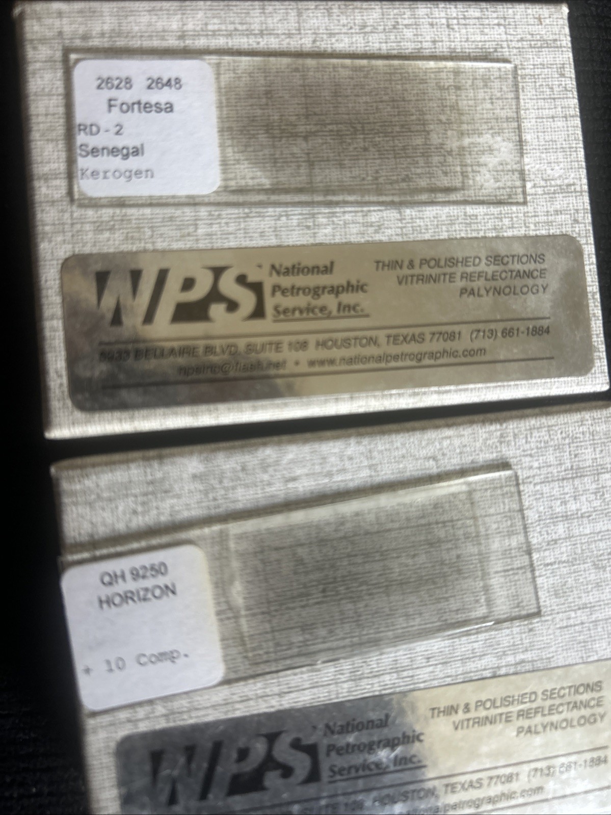 18 Fortesa And Horizon Microscope Slides