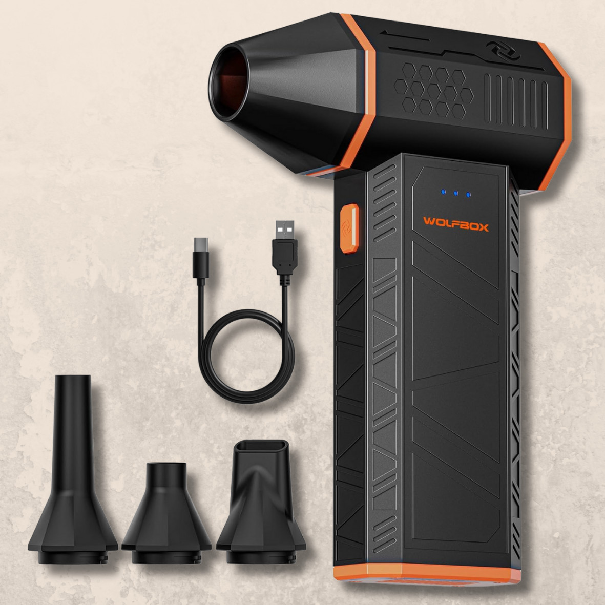 MF50 Electric Air Duster-Mini Blower Turbo Fan for PC, Toys and Car