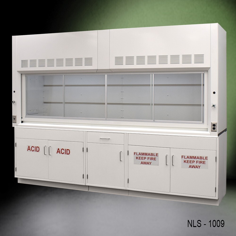 10' Laboratory Fume Hood w/ ACID & Flammable Storage / E1-926