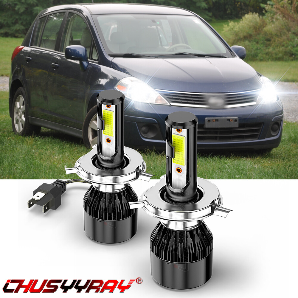 For Nissan Versa 2007-2019 LED Headlight Kit H4 9003 6000K White High/Low Bulbs