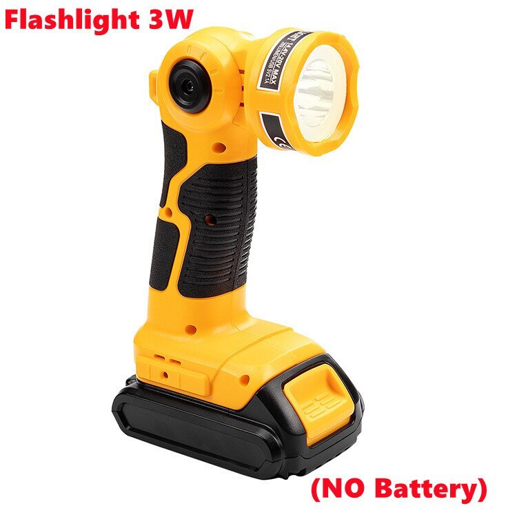 LED Work Lamp Flashlight For Dewalt DCB140 DCB20 Li-ion Battery USB Tools Light