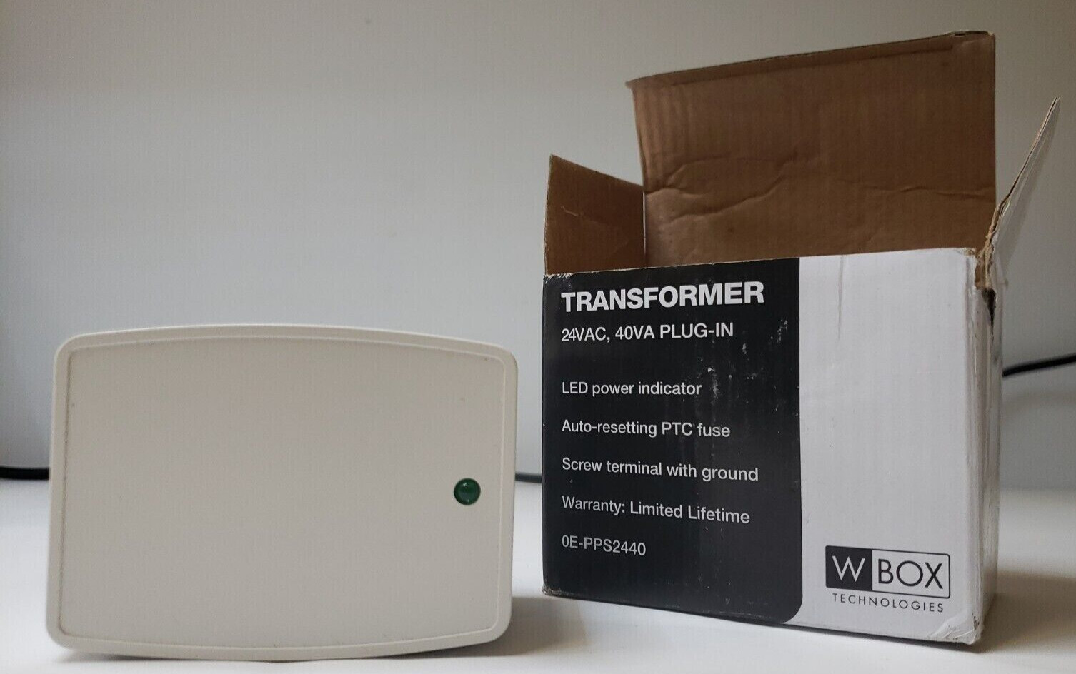 🔥New WBox Plug In Transformer Pri: 120VAC 60HZ  60W, 16.5 VAC 50VA (0E-PPS1650)