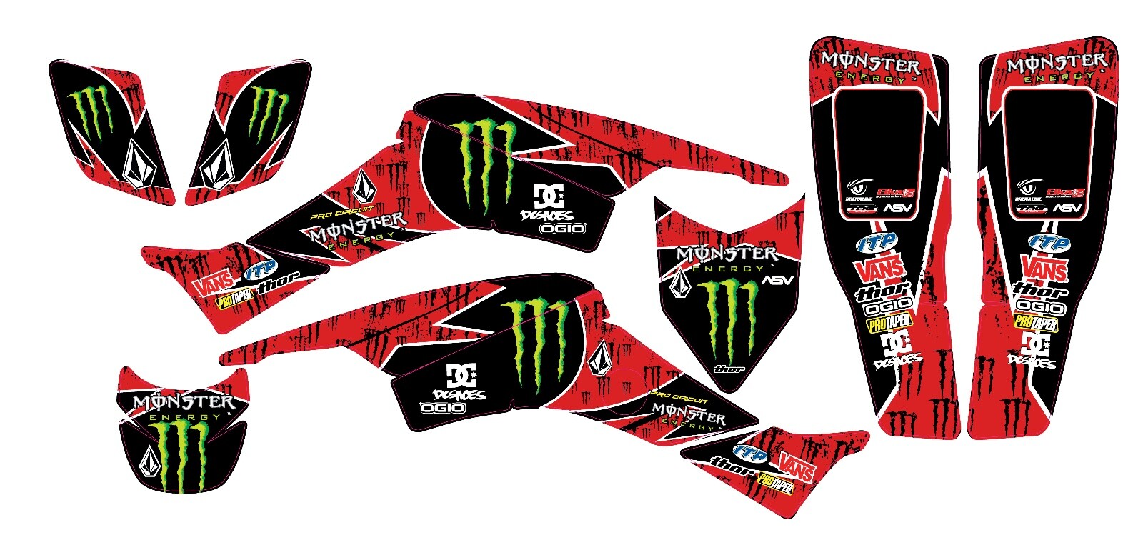 Fits Honda TRX 400 99-07 graphic kit trx400ex stickers decal kit trx400