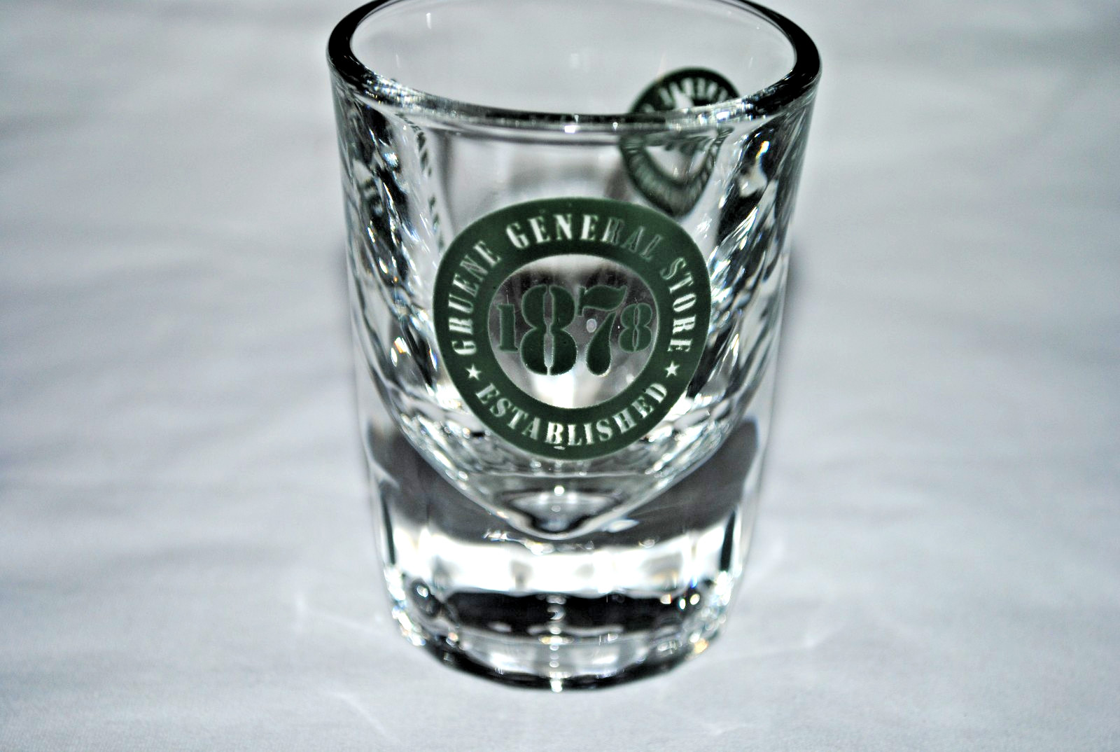 Gruene General Store, Gruene, Texas, shot glass, nice quality, thick glass