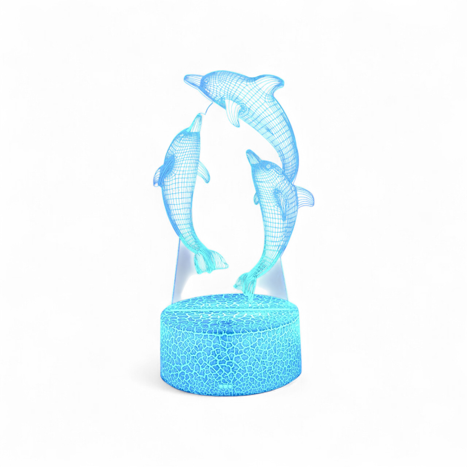 Dolphin 3D Night Light USB LED Atmosphere Lamp Decorative Gift for Kids & Friend