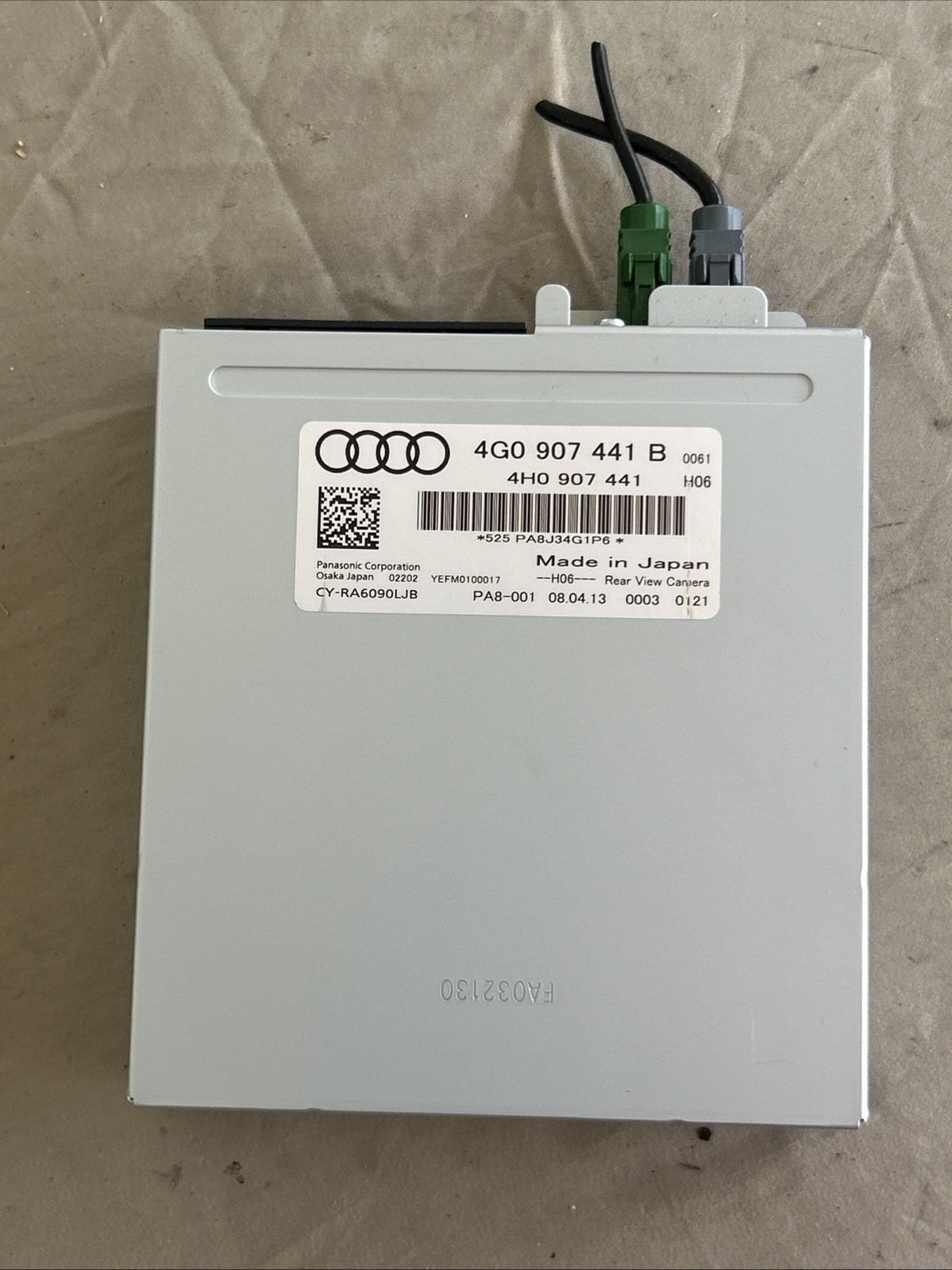 2012 - 2015 AUDI A6 QUATTRO REAR VIEW Reverse Camera Control Module