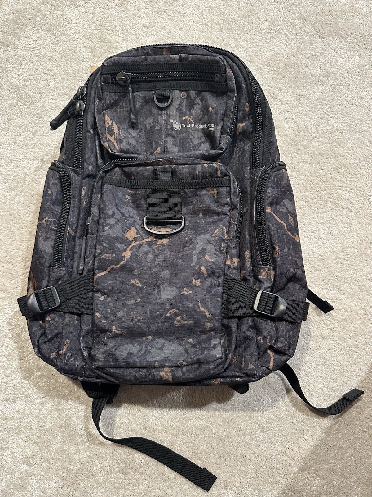 TechProducts360.com Ruck Pack Heavy Duty Backpack Ghost Camo