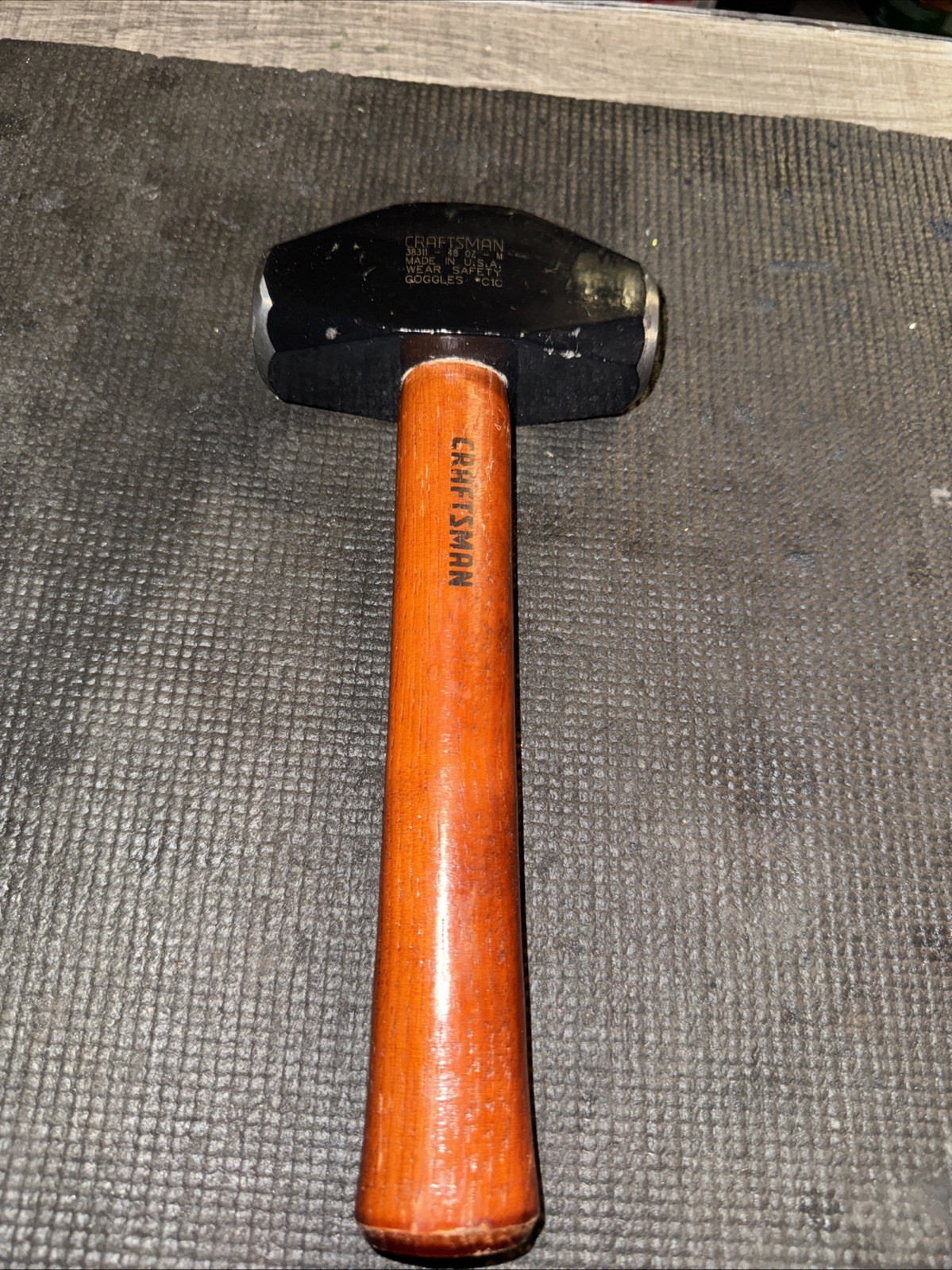 Sears Craftsman USA Nos Black Head Mini Sledge Hammer 48oz 38311
