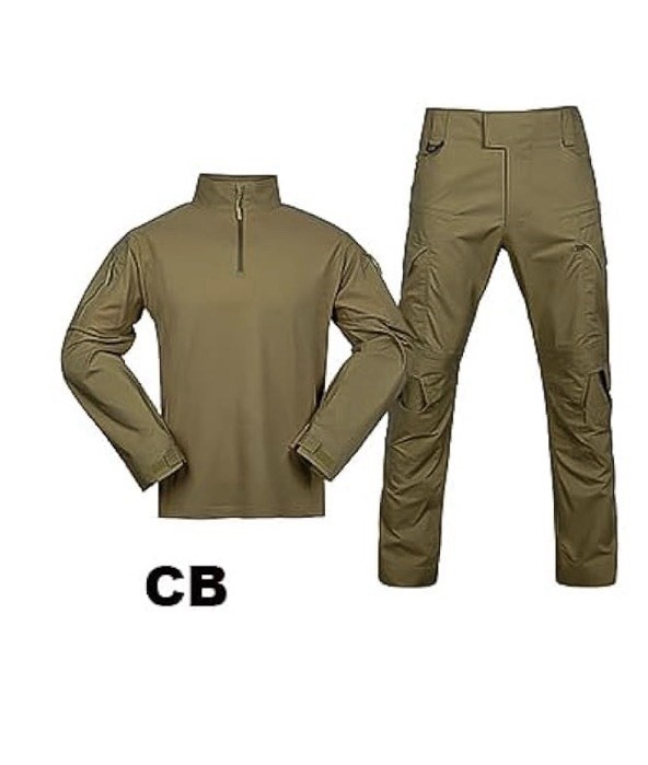 SINAIRSOFT Men G4 Combat Uniform,Tactical Military Pants Shirt with Elbow Pads