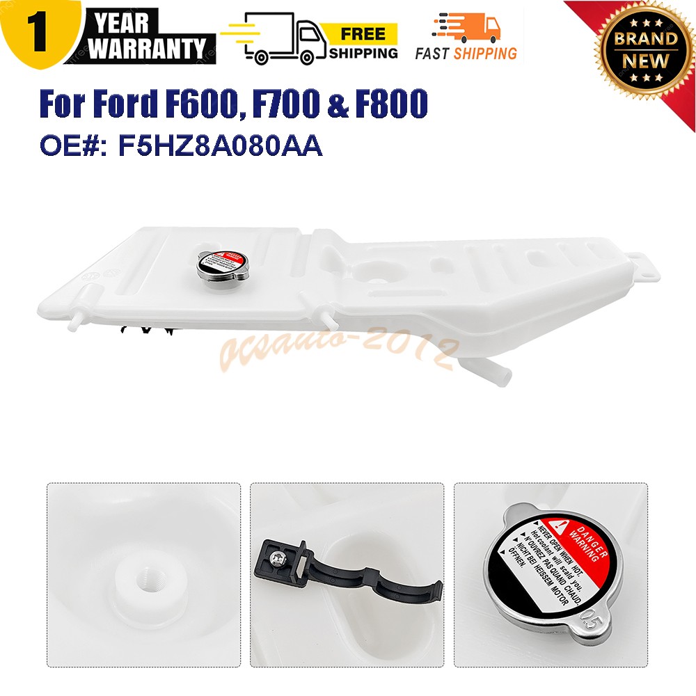 Coolant Reservoir Overflow Tank For Ford F600 F700 F800 F5HZ8A080AA 1990-1998