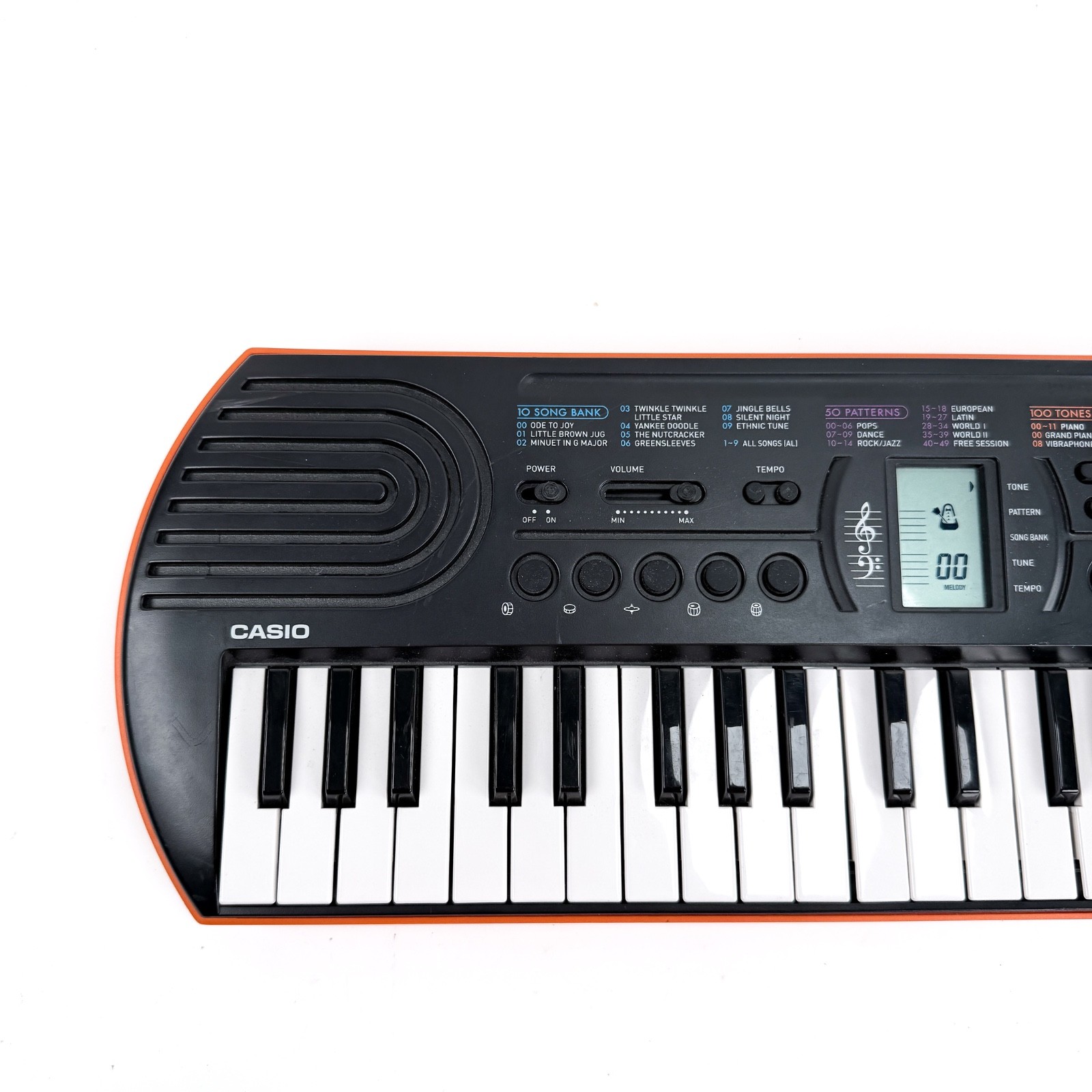 Casio SA-76 44-Key Mini Electronic Keyboard with 100 Tones 50 Rhythms - Works!