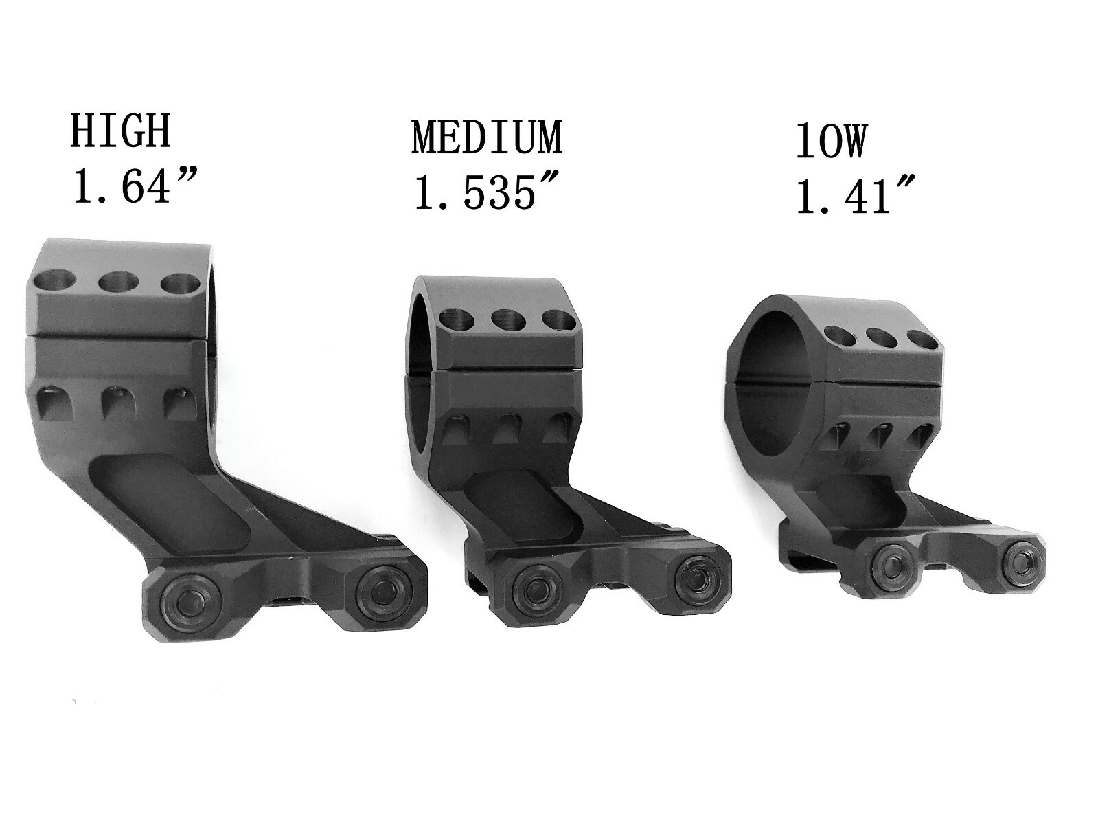 Ade Advanced Optics PS003C High/Tall 1.64" Inch Height Rifle Scope Ring - 30mm