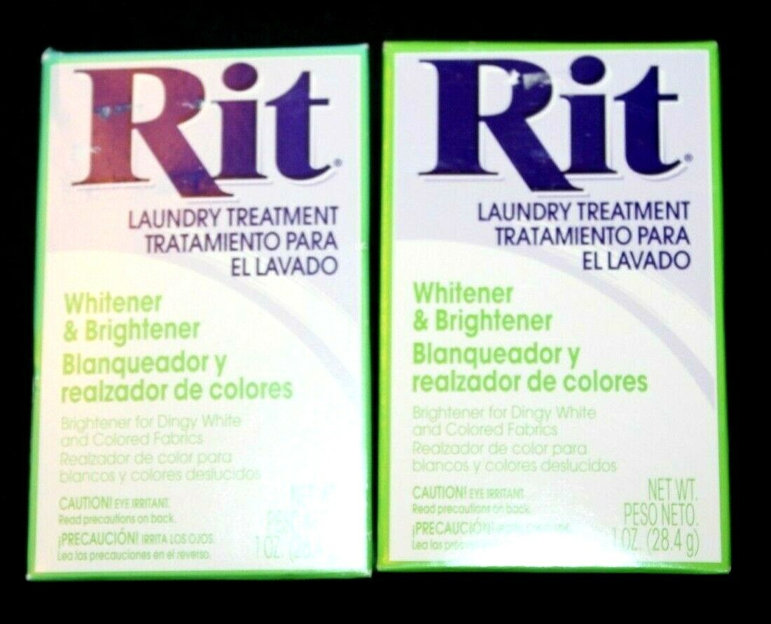 Rit Whitener & Brightener Laundry Treatment 1 oz (28.4 g) Lot of 2