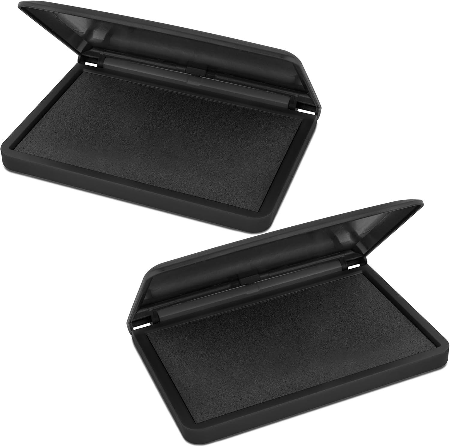 Large Black Stamp Pad - 2-3/4" by 4-1/4" - Premium Quality Felt Pad - Pack of 2