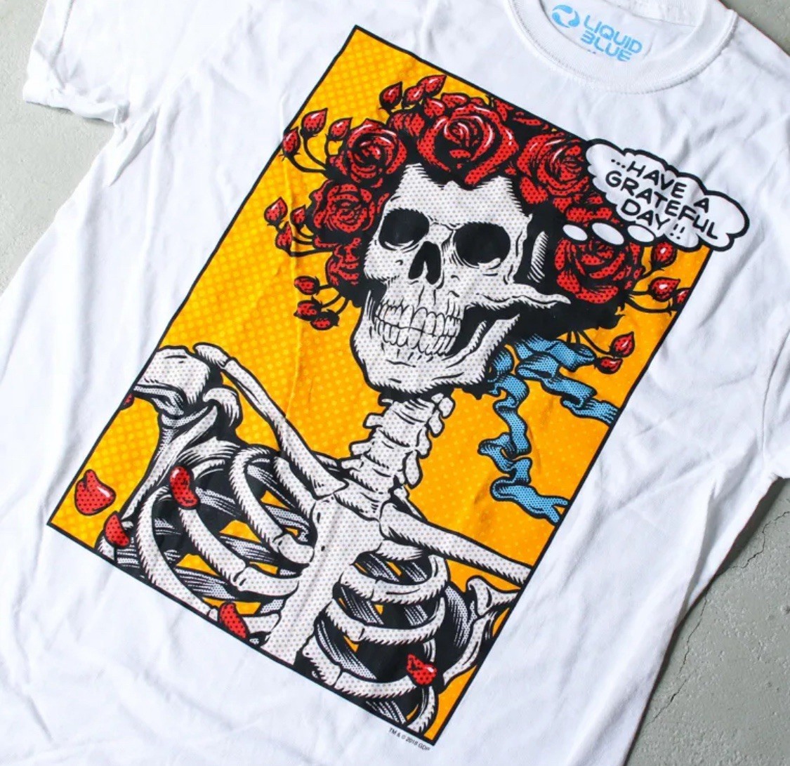 Unisex Grateful Dead Tee By Liquid Blue. NWT. Large B3