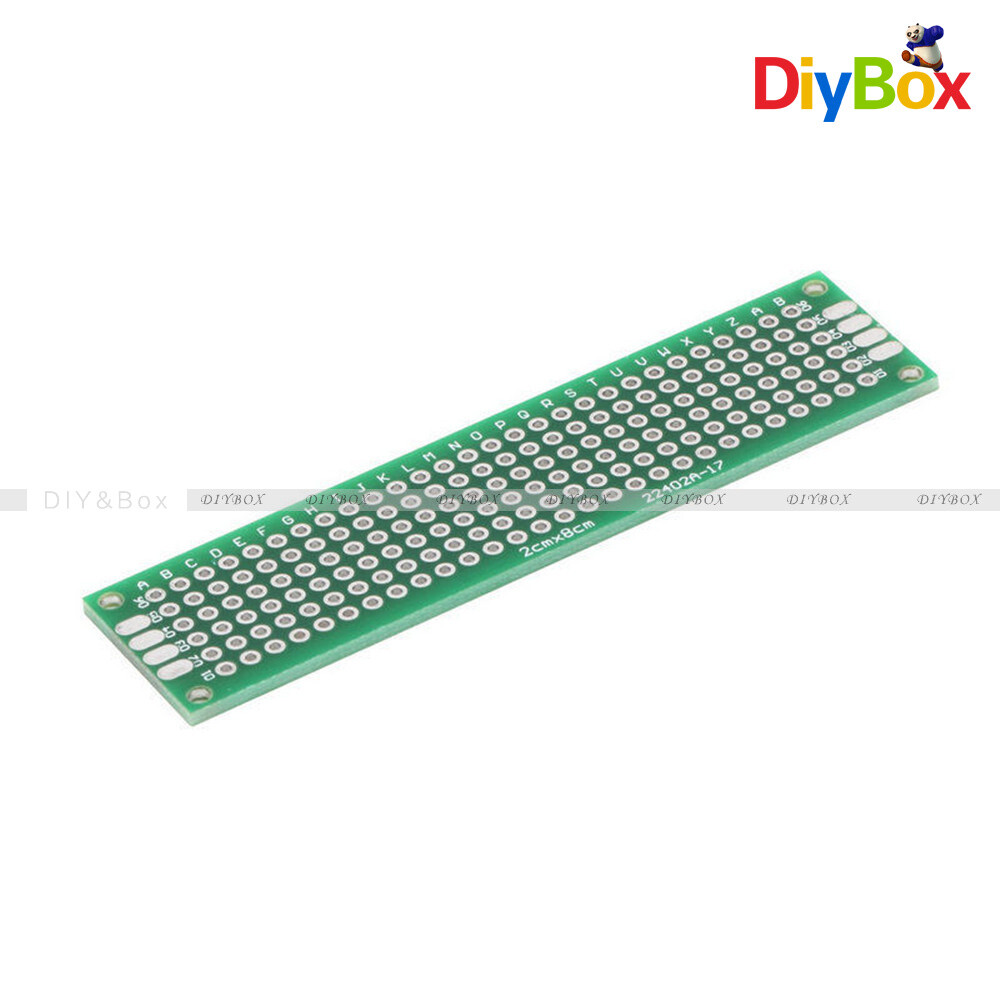 5PCS Double Side Prototype PCB Tinned Circuit Board Universal Breadboard 2x8 cm