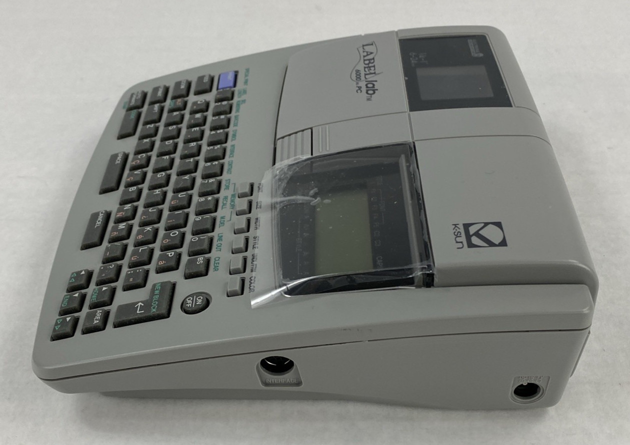 K-Sun Label Lab 6000 XL PC Professional Label Maker Untested