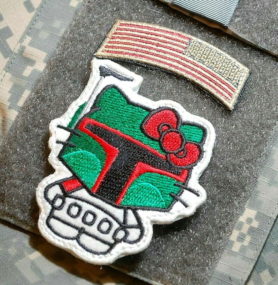 JSOC SFG DEVGRU NSWDG velkrö 2-TAB: US FLAG + HELLO KITTY Star War BOUNTY HUNTER