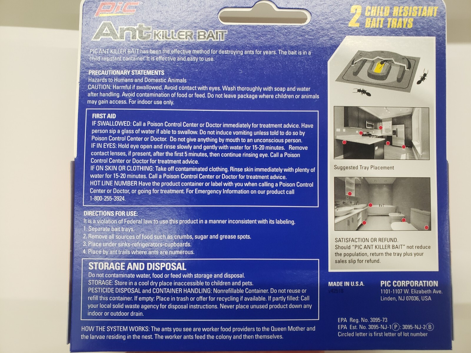 PIC Ant Traps 2 Pack New
