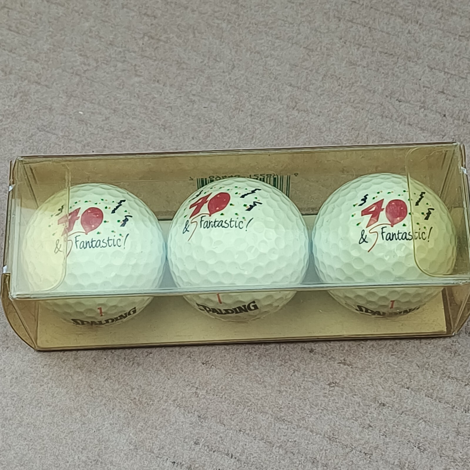 Happy Birthday Golf Balls 3 Pack 40 Is Fantastic Over The Hill Made In USA