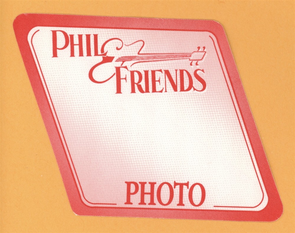 Grateful Dead 2001 Phil Lesh & Friends Concert Tour PHOTO Backstage Pass