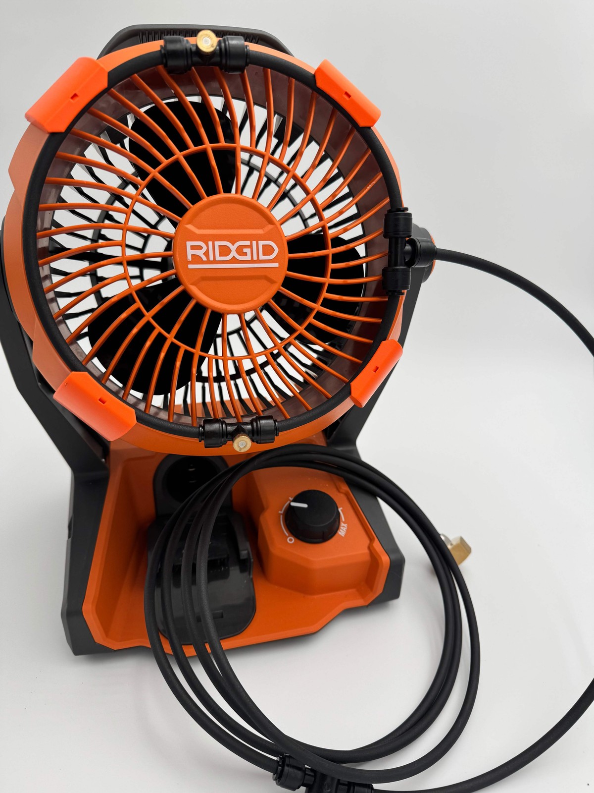 RIDGID Cordless Jobsite Fan Misting Kit: For Use With R860721