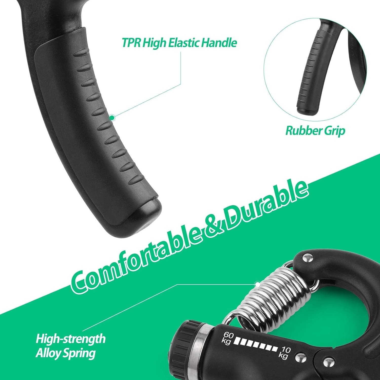Lightweight & Portable Grip Strength Trainer - Ideal for Home or Office Workouts