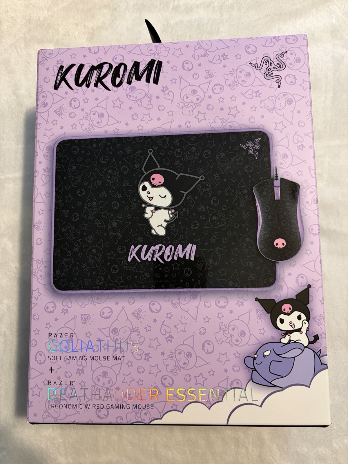 Razer DeathAdder Essential and Goliathus Mouse Mat Bundle - Kuromi Edition NEW