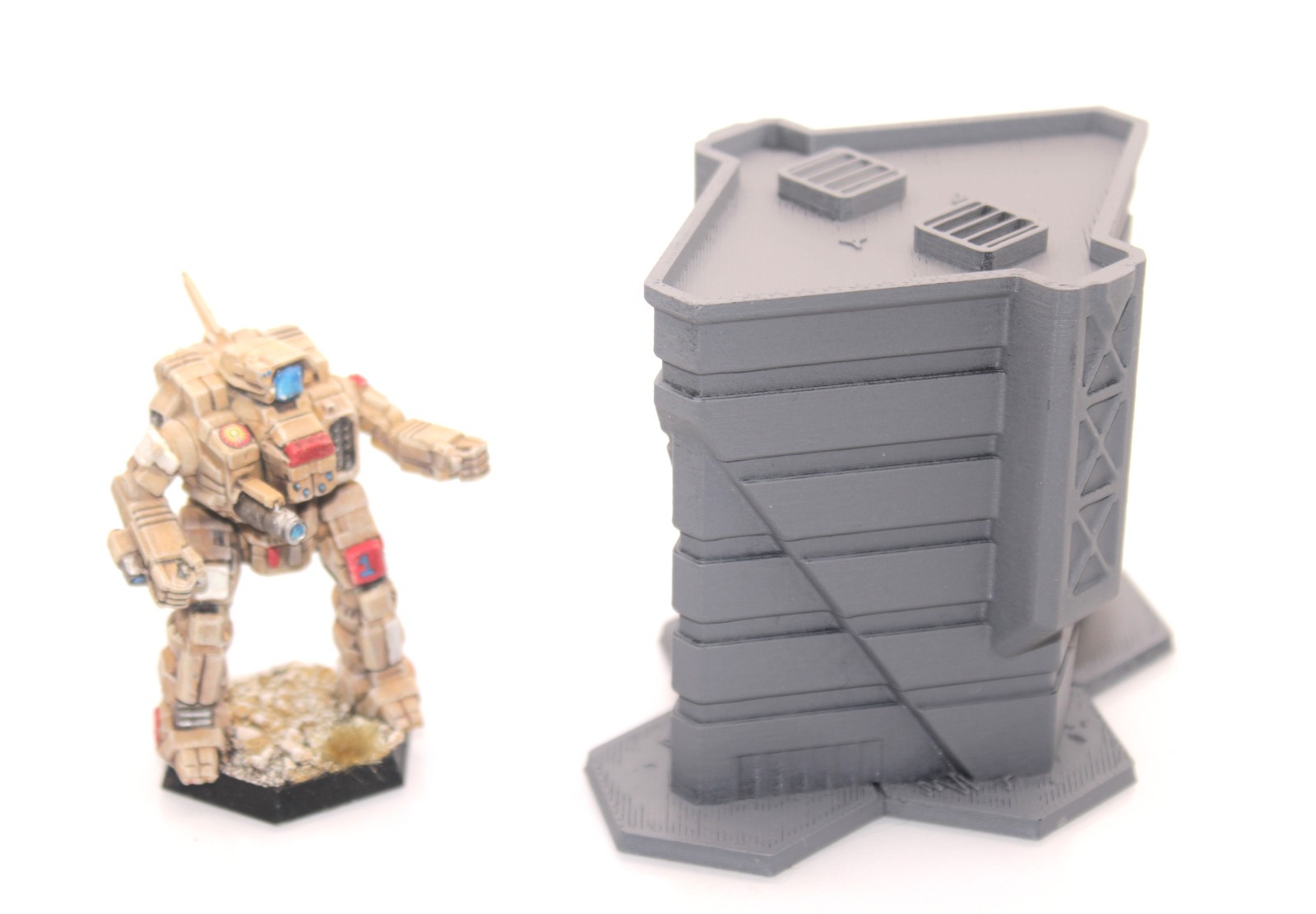 BattleTech Hexed Classic Condo Life Building 3D Printed