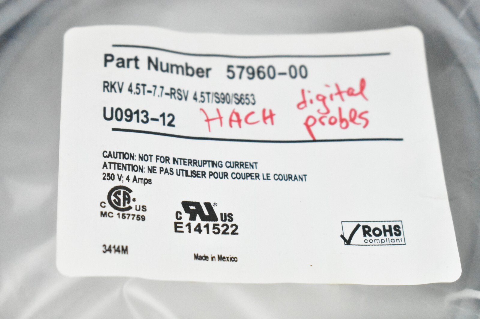 Hach 57960-00 Digital Probe