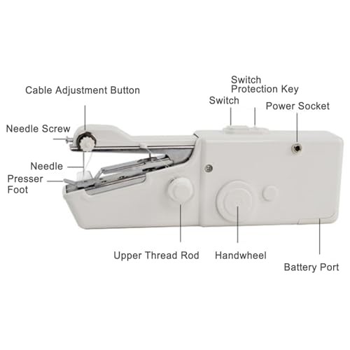 Handheld Sewing Machine, Portable Mini Hand Held Sewing Machine Cordless