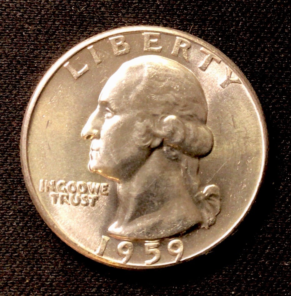 1959 D Washington Silver Quarter (UNC) Uncirculated! ENN Coins