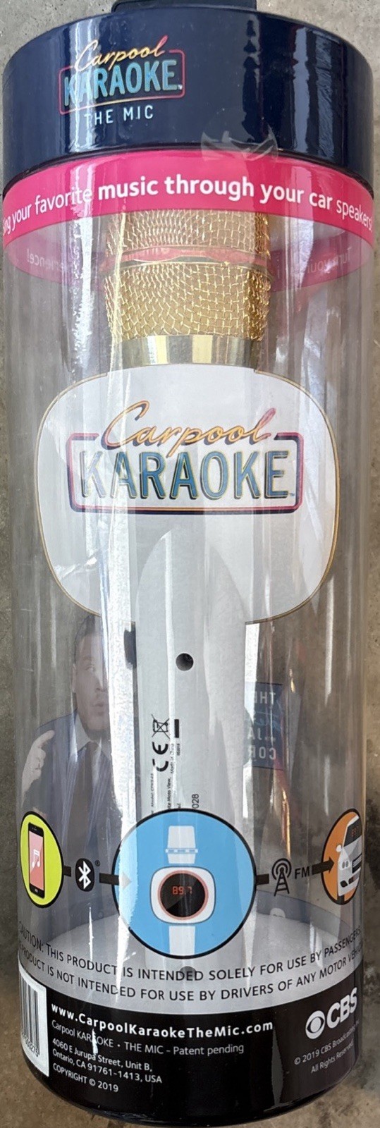 Singing Machine Carpool Karaoke Bluetooth Microphone