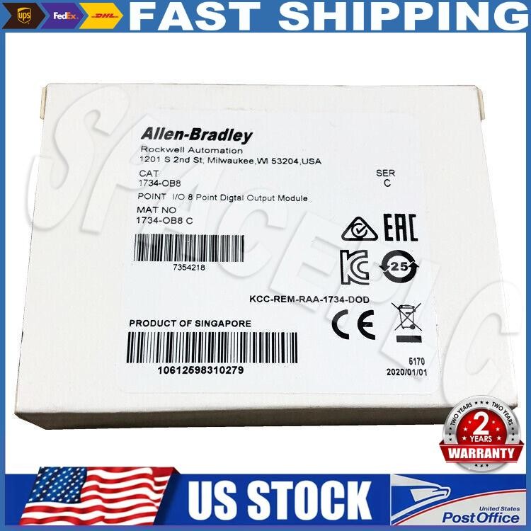 New AB 1734-OB8 POINT I/O 8 Point Digital Output Module 1734OB8 US Free Tax