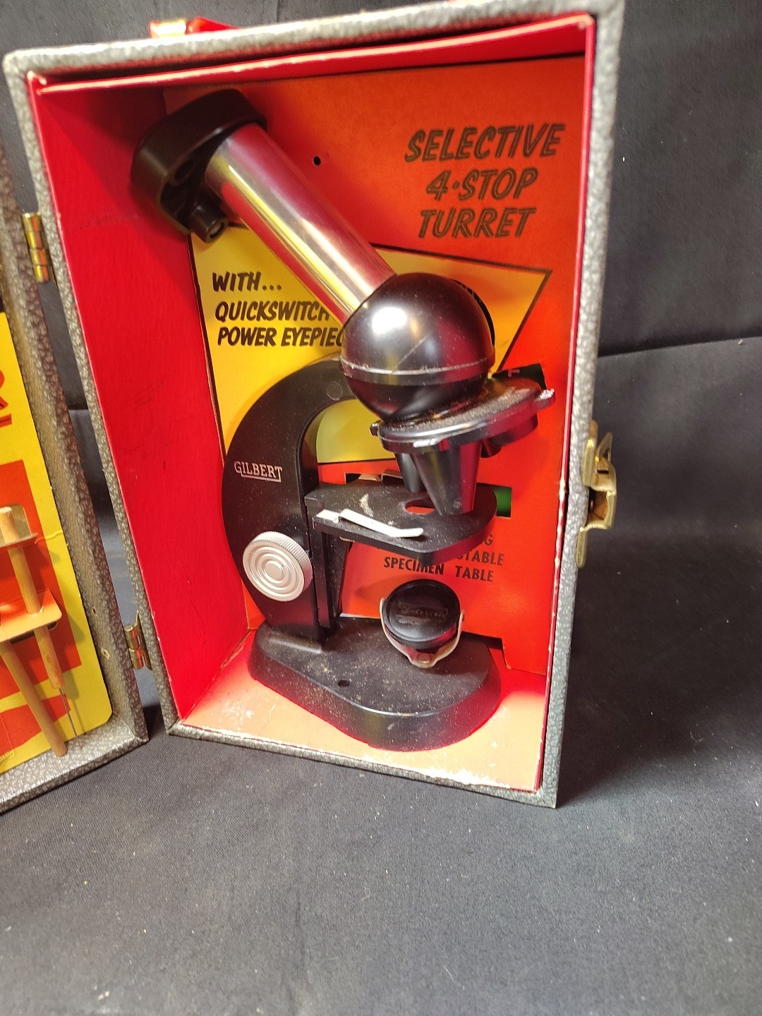 Vintage Gilbert Microscope And Lab Set