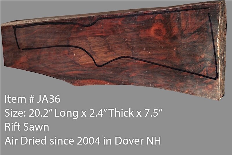 Turkish walnut gun stock blank for shotguns JA36