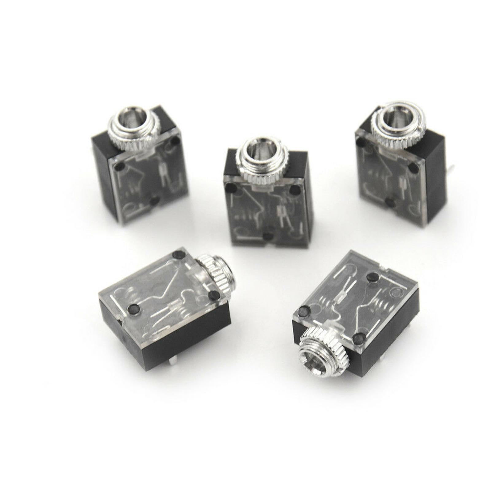 3.5mm Audio Jack Socket PCB Panel Mount For Headphone PCB Mount Stereo Jack A