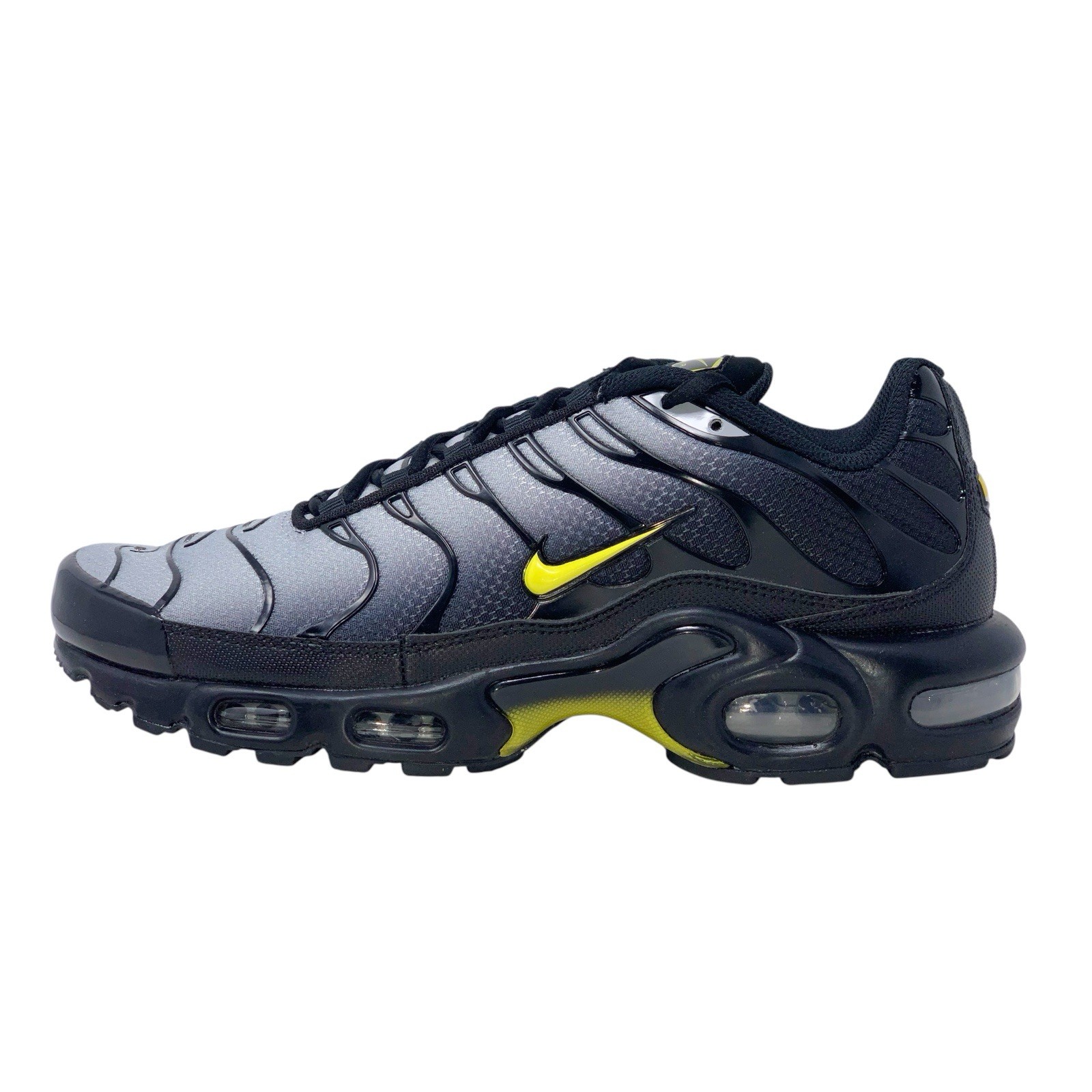 Nike Air Max Plus 'Yellow Shadow' Faded Black Sneakers, Size 9 BNIB DM0032-012