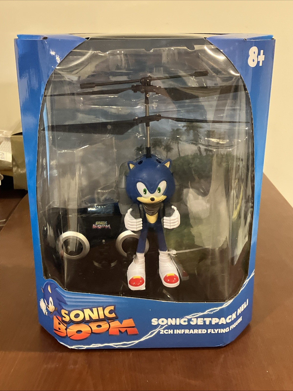 NEW SEALED! Sonic Boom Jetpack Heli Remote Control Flying Figure WorldTech