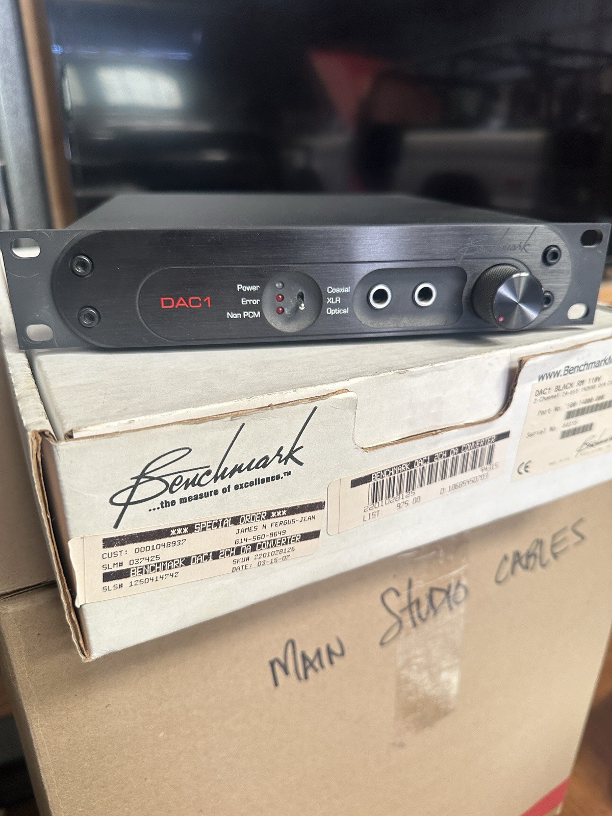 Benchmark DAC-1  - Pristine D/A Audio Converter